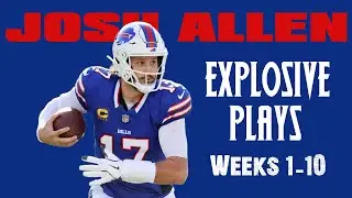 Josh Allen Explosive Plays: All-22 Film - 2024 Buffalo Bills | Weeks 1-10