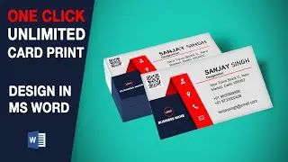 How to design Unlimited visiting card | Business card in ms word copyright free template