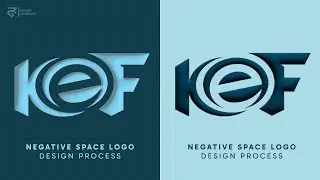 How to Design Logo Using circles | K E F Logo design process in Adobe Illustrator.