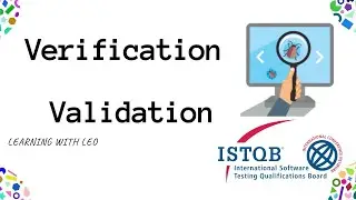 Verification Vs. Validation|| Differences between Verification and Validation||Software Testing