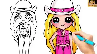 РИСОВАНИЕ БАРБИ 👱🏻‍♀️🎀 КАК ЛЕГКО НАРИСОВАТЬ БАРБИ 💄💅🏻 РИСУНОК 🌈 ЛЕГКИЕ ЧЕРТЕЖИ