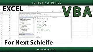 For Next Schleife / Excel VBA