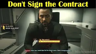 Don't sign contract and return to earth - Cyberpunk 2077 The Devil Ending
