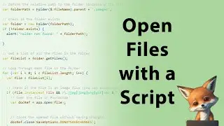 Open files in Photoshop using a Script.