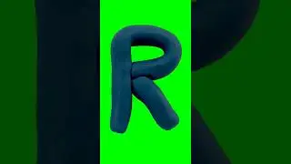 Green Screen Animated Letter R #letterr #greenscreen #shorts