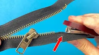 Amazing Method! Your Zipper Will Never Be Broken Again