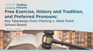 Free Exercise, History and Tradition, and Preferred Pronouns