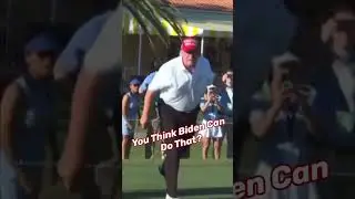 Trump Trash Talking Sleepy Joe Biden On The Golf Course!