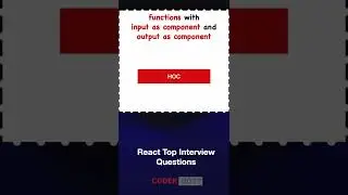 Higher Order Components in React-  React Interview Question #shorts #reactjs