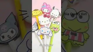 Diy KEROPPI Pen 🤩 #shots #shorts #youtubeshorts #trending #keroppi #sanrio #pendecoration #diy