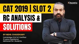 CAT 2019 Slot 2 RC Analysis & Solutions | Live Session