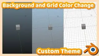 Blender Tutorial : How to Change Background and Grid Color on Blender 2.9 ( Custom Theme )