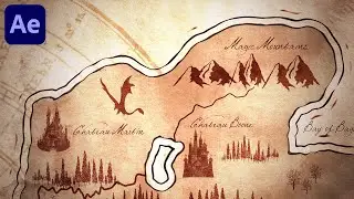 Create a FANTASY MAP in Adobe After Effects - île de Boone