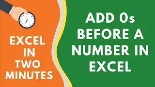 How to Add 0 Before a Number in Excel (No formula or VBA needed)