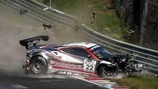 NÜRBURGRING MEGA CRASH COMPILATION - Nordschleife MEGA Crash & Fail Compilation Racing / NLS / 24h