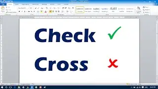 How to Insert Tick Mark in MS Word 2010
