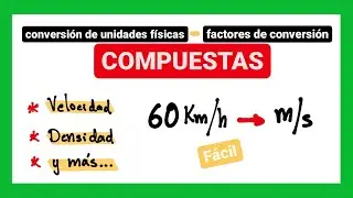 Factores de conversión Física | Velocidad, densidad, velocidad angular