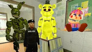 АНИМАТРОНИКИ ПУГАЮТ ОХРАННИКА FNAF 3 COOP ► Garrys Mod