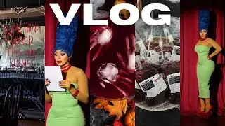 VLOG | WON BEST DRESSED ,PRIVATE HALLOWEEN PARTY, SUBSCRIBER CAME UP TO MY MOM,  SHOPPING  ,DIY WIG!