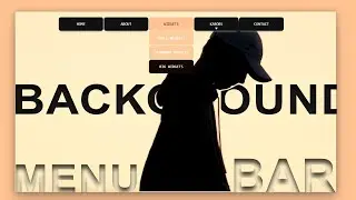 Animated Navigation Menu Bar  using HTML CSS | Menu Hover Animation