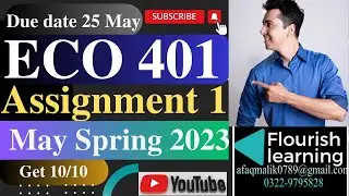 ECO401 Assignment 1 Solution 2023/ ECO401 Assignment 1 2023 / ECO401 Assignment Solution Spring 2023