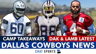 LATEST Cowboys Training Camp News: Injuries, Dak Prescott, CeeDee Lamb, Tyler Guyton & Trevon Diggs