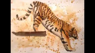Tiger in Watercolours