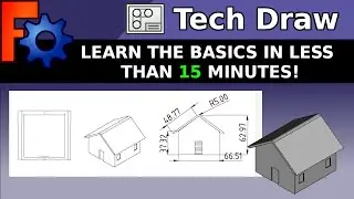 FreeCAD Learn the Basics of Tech Draw Workbench in 15 minutes. Technical Drawing Beginners Tutorial