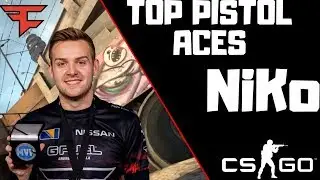 CS:GO - NiKo - Pistol Aces - 1v5 Clutches - Best Pistol Aces - Insane Plays - (Deagle - USP) -