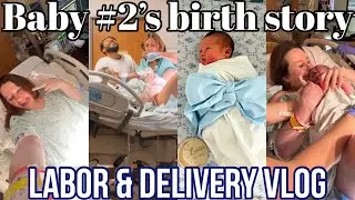 BIRTH INDUCTION VLOG: 2nd Labor & Delivery, Name Reveal + meeting big sis