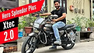 Hero Splendor Plus Xtec 2.0 New Model Updates | LED Headlight On Road Price | Features Review.