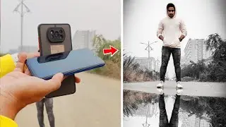 Creative Mirror Effect Photography By Using 2 Phones 