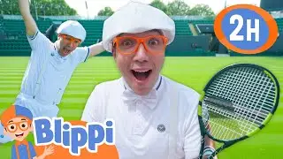 Blippi Explores Jobs At Wimbledon | BEST OF BLIPPI TOYS | Educational Videos for Kids