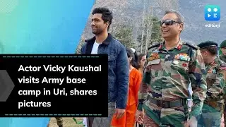 Actor Vicky Kaushal visits Army base camp in Uri, shares pictures