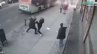 Armed street-fight in the Bronx