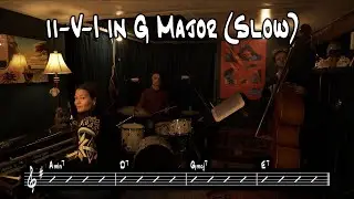 ii-V-I in G Major (Slow) Backing Track / Play Along