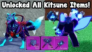 Unlocked Kitsune Fruit And Fox Lamp! Got All Kitsune Items! - Blox Fruits