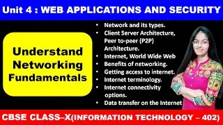 Understand Networking Fundamentals | Web Applications and Security | Class 10 Information Technology