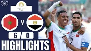 Morocco vs Egypt | 6-0 | Mens Football | Paris 2024 Highlights | egypt vs france