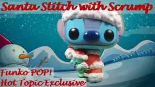 Santa Stitch with Scrump Hot Topic Exclusive Funko Pop! Figure 983 | Disney Lilo & Stitch