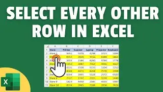 3 Easy Ways to Select Every Other Row in Excel (Select Alternate Rows)