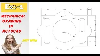 AutoCAD Tutorial for Beginners | Mechanical Lesson - 1( 1 to 45 days challenge)