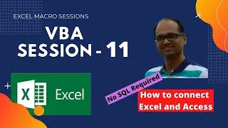 How to connect Excel and Access | How to send data from Excel to Access