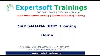 SAP S4HANA BRIM Training | SAP S4HANA BRIM Online Training | SAP S4HANA BRIM 2020 Training