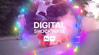 Premium Overlays Digital Shockwave (After Effects Template - Premiere Pro MOGRTs)