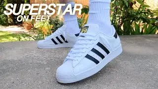 Adidas Superstar White & Black On Feet!