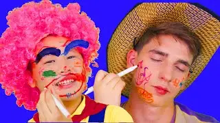 Let's Make Brother & Daddy  Pretty +| MORE  Kids Funny Songs