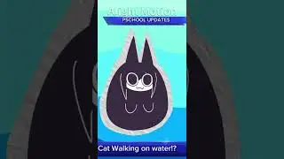 CAT CAUGHT WALKING ON WATER😱😱[OG Idea give cred] #animation#fundamentalpapereducation #original