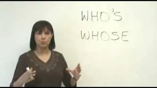 Confused Words: WHOS & WHOSE