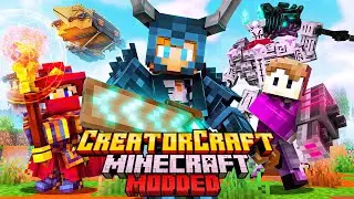 I Survived 100 Days on a MODDED YOUTUBER SMP in Minecraft!